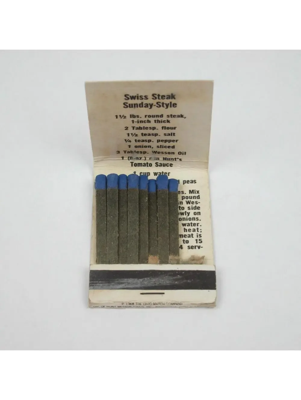 3 Vintage Matchbooks Hunts Tomato Sauce Sweet Brier Clarion & Thrifty Drug Store